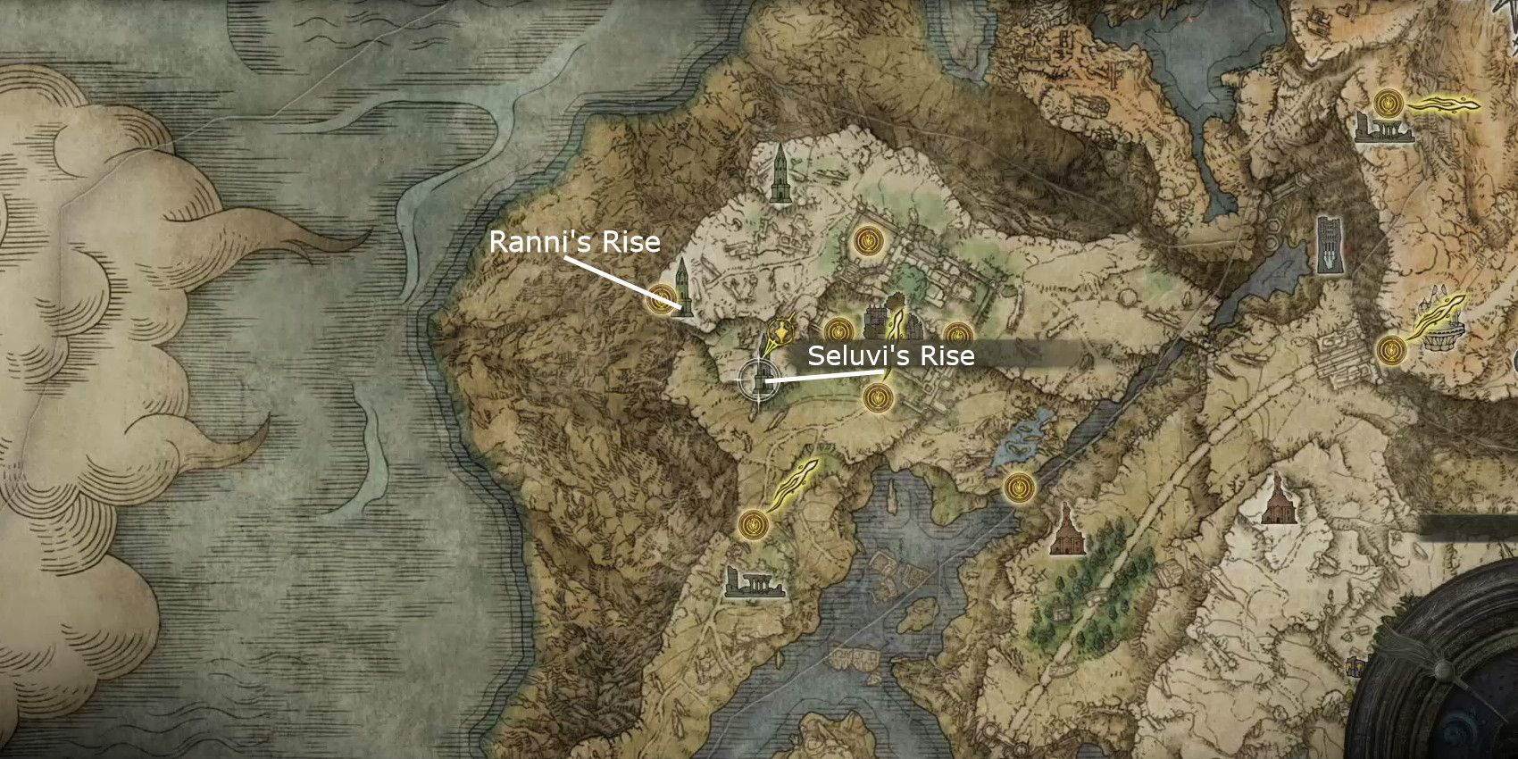 Elden Ring Seluvi Rise Location Map