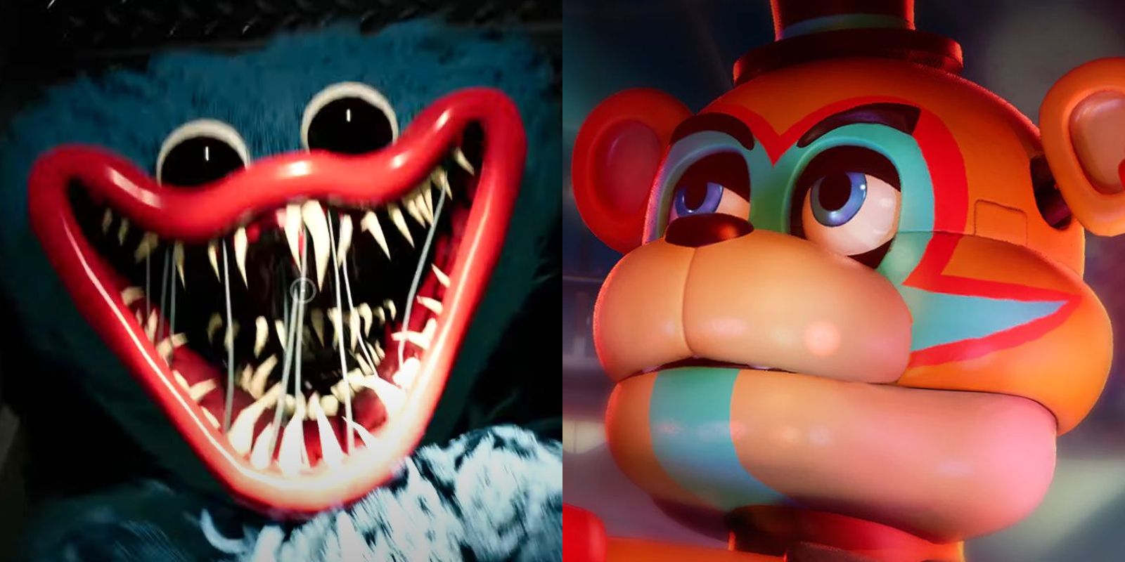 Every Way Poppy Playtime Is Better Than FNAF Security Breach Huggy Wuggy And Freddy