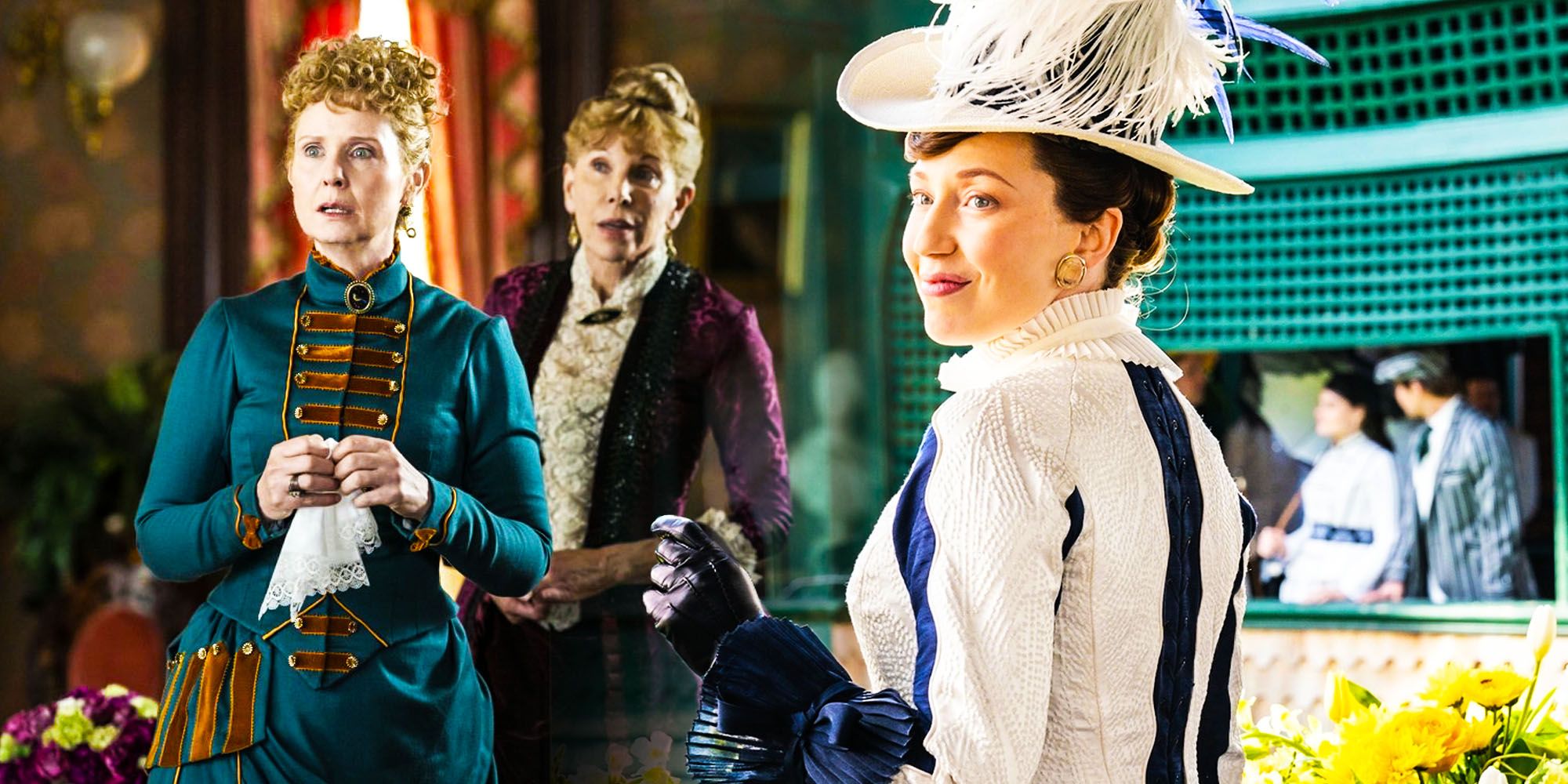 Una imagen mezclada muestra a las mujeres de The Gilded Age en HBO