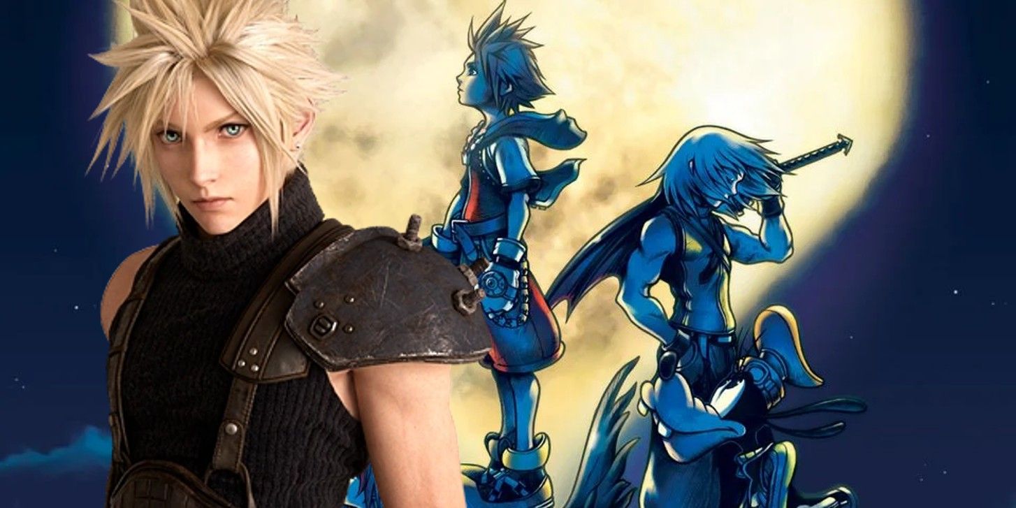 FF7 Celebrates Kingdom Hearts Anniversary Art