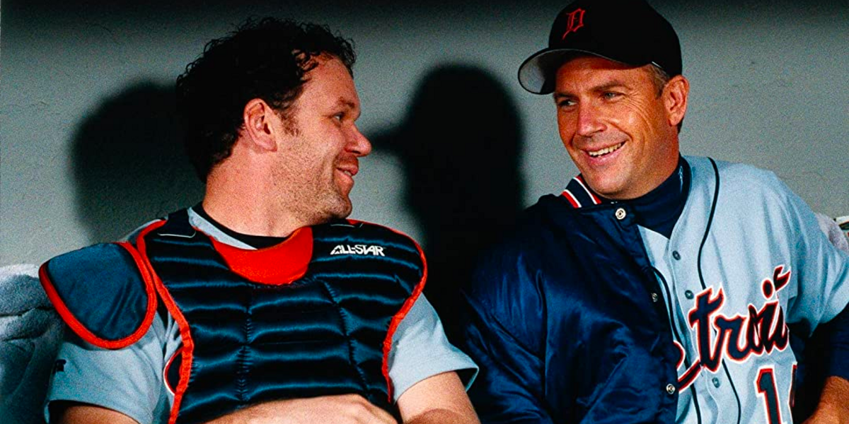 John C Reilly and Kevin Costner in For Love of the Game