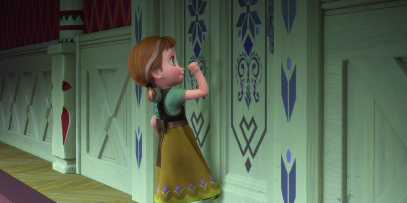 Frozen Anna Knocking on Elsa’s Door Do You Want To Build A Snowman