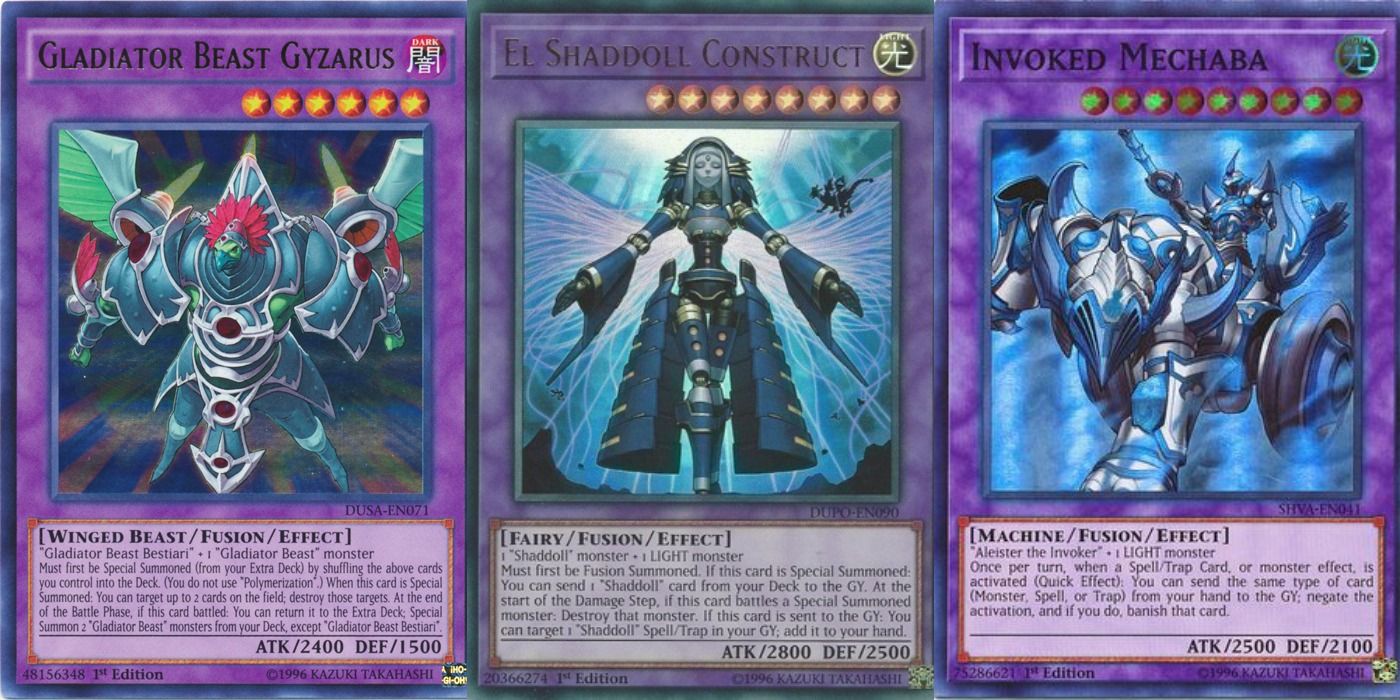 Fusion monsters in Yu-Gi-Oh cards