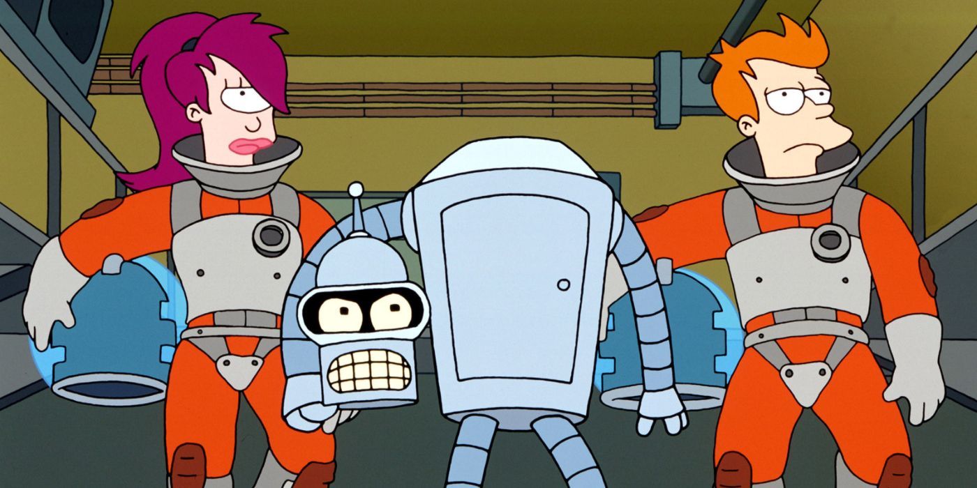 3 Main Characters In Space Suits on Futurama