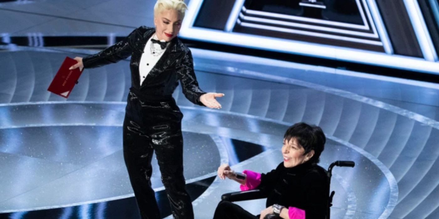 Lady Gaga and Liza Minnelli at the 2020 Oscars