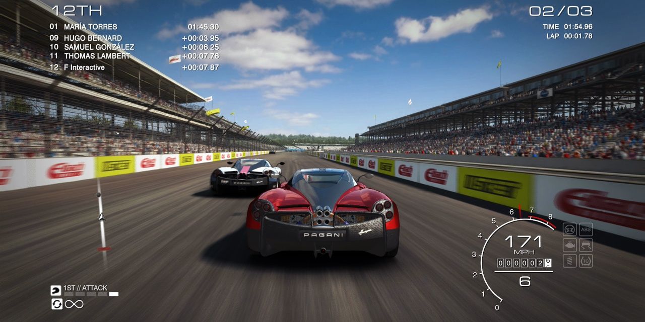 Gameplay from Grid Autosport on the Nintendo Switch