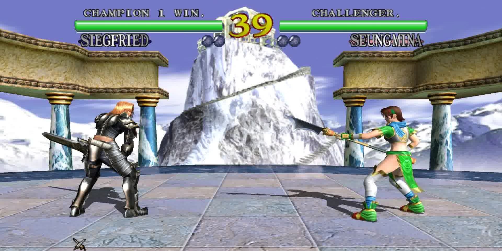 Gameplay from SoulCalibur for the Dreamcast