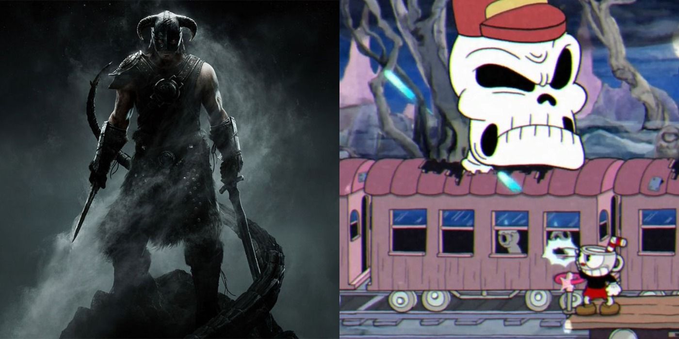 Skyrim and Cuphead have shady slow burning stories