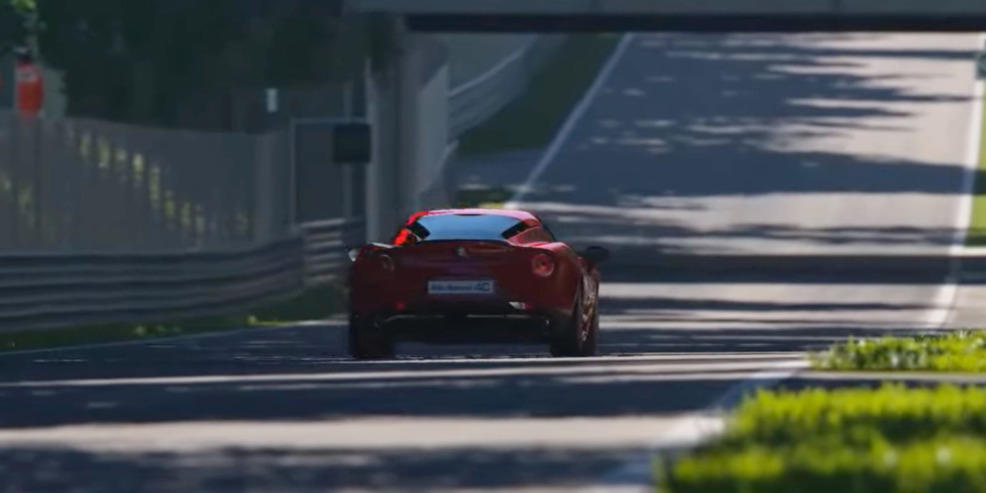 A car driving down the road in Gran Turismo 7