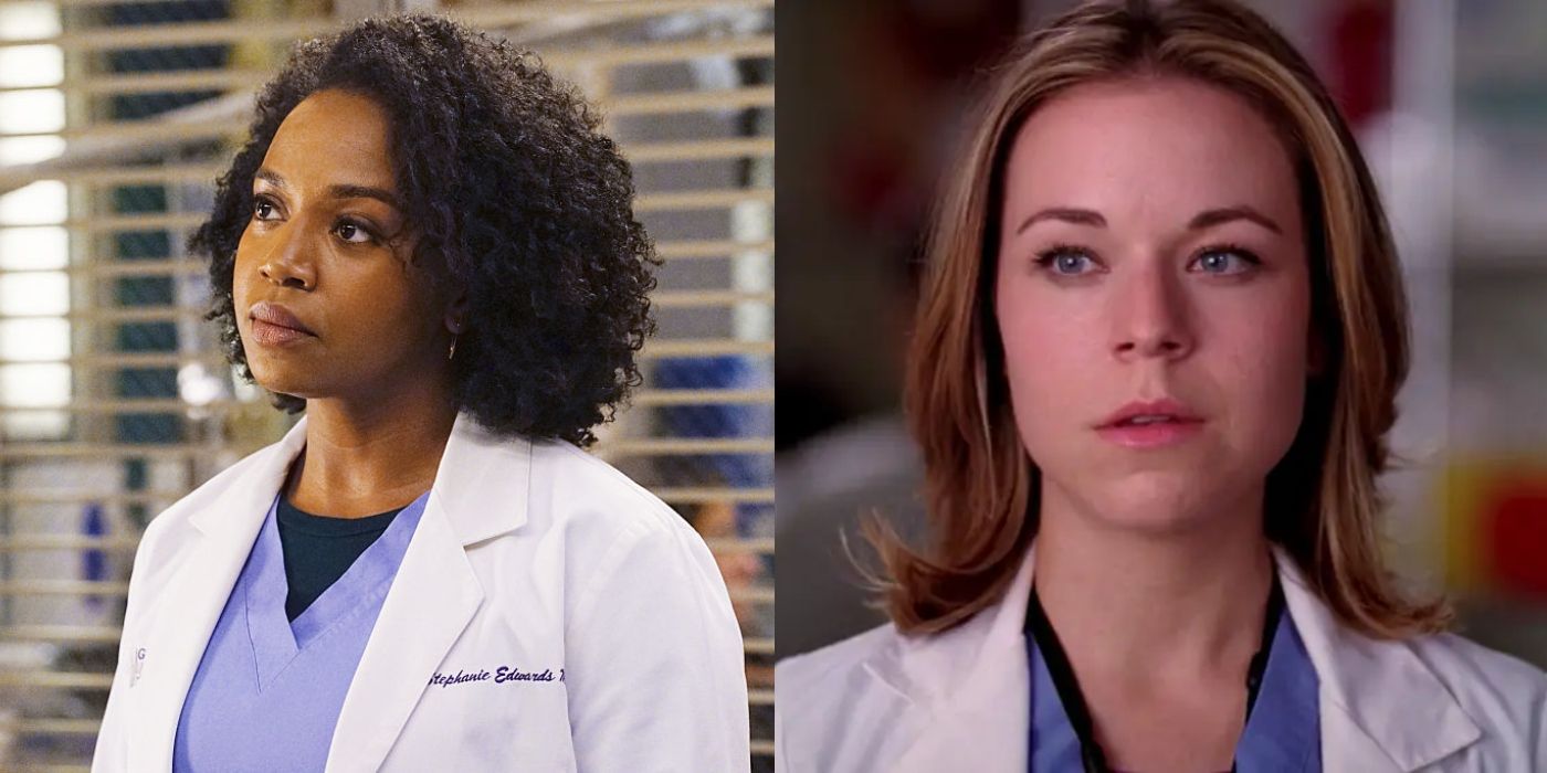 Split image of Stephanie and Heather on Grey&rsquo;s Anatomy