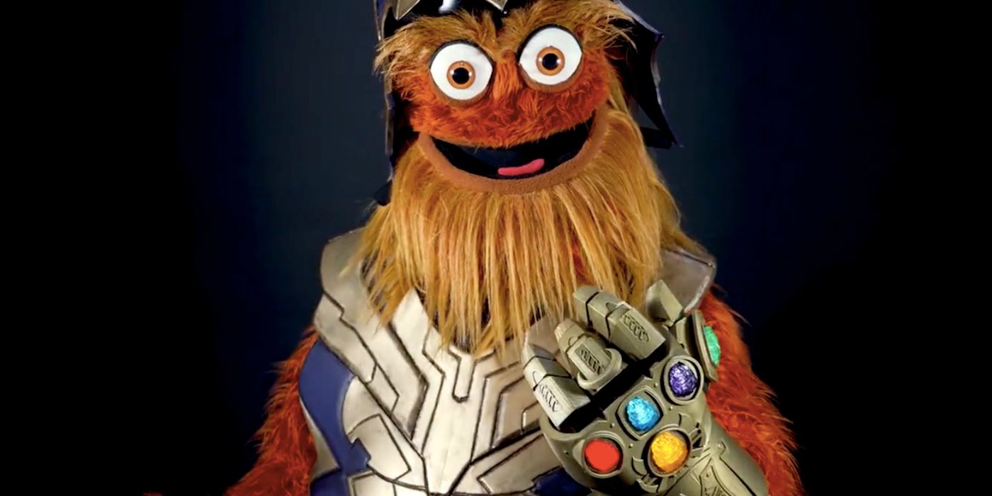 Gritty Dresses as Thanos at NHL Game in Viral Tweets