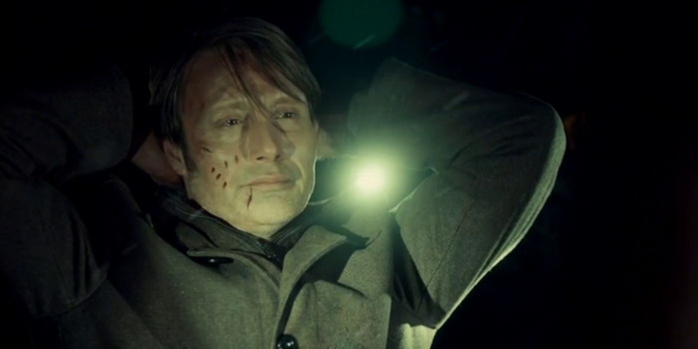 Hannibal with his hands behind his head
