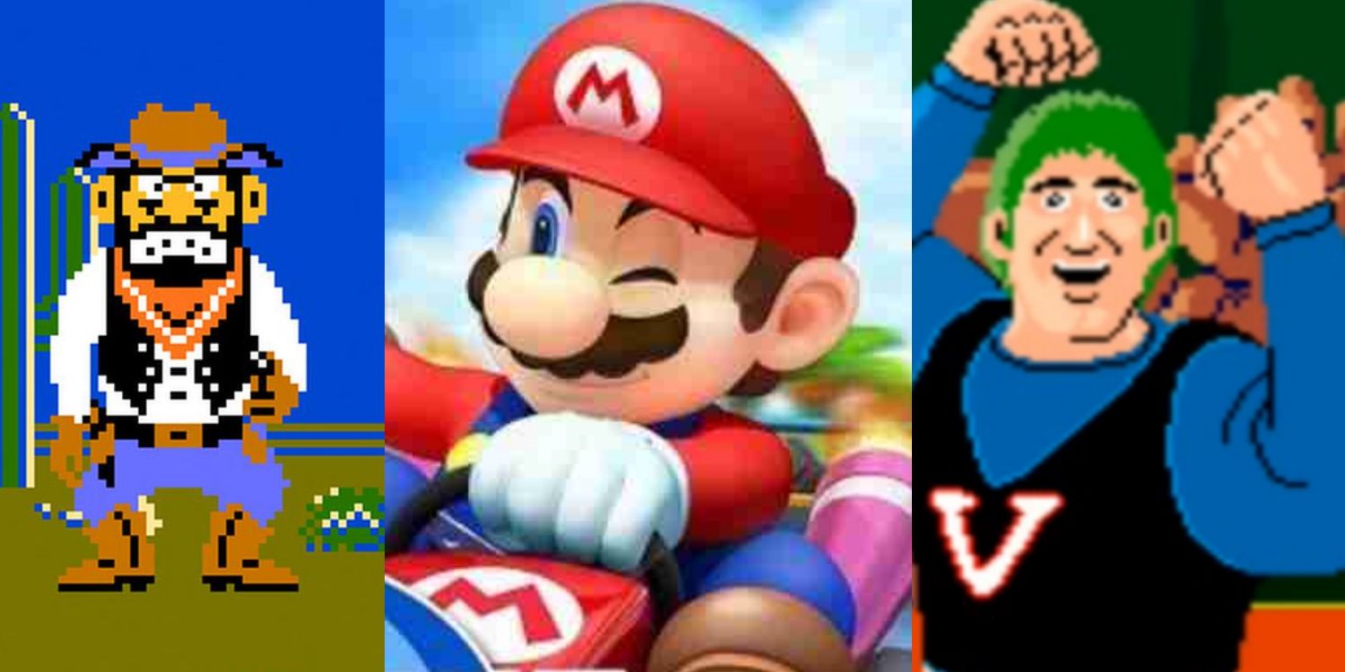 Wild gunman, Mario, and Arm Wrestling are on Nintendo's header for arcade games.