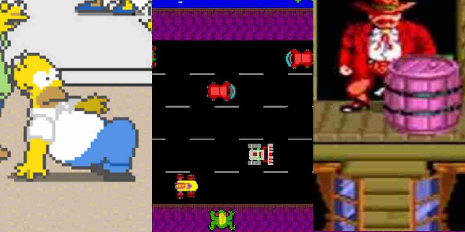 The Simpsons, Frogger, and Sunset Riders are Konami Classic Arcade Games.