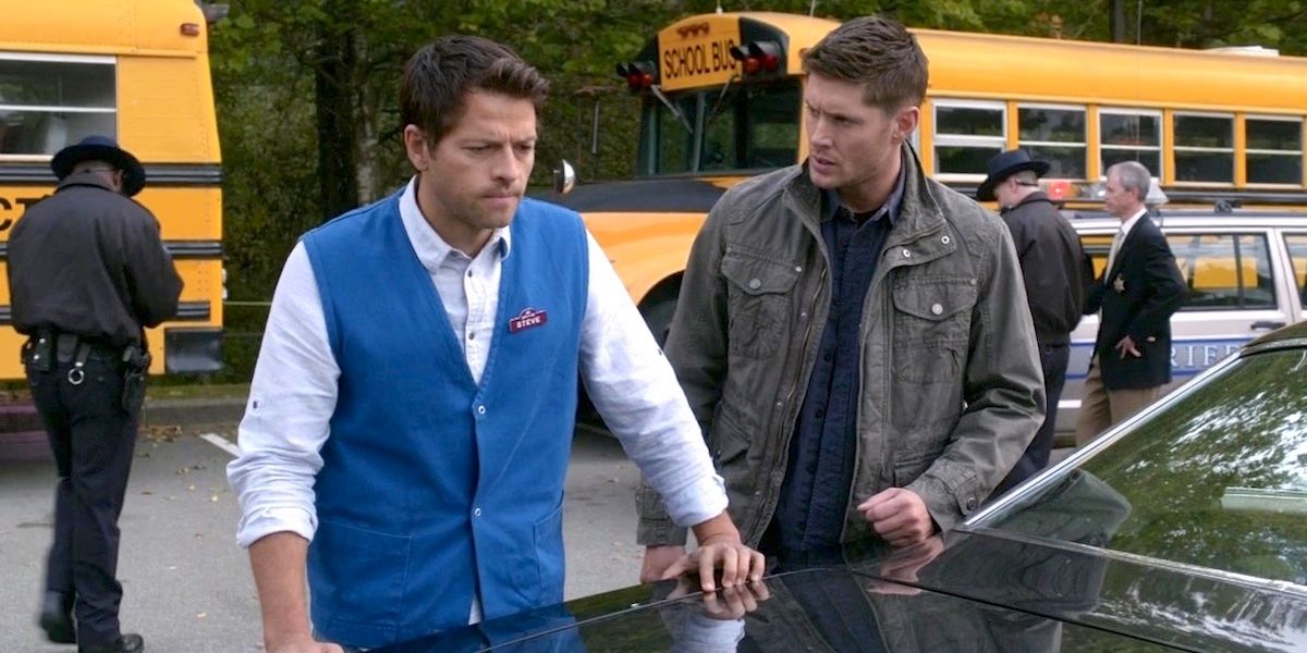 Image of Dean and Castiel as Steve in Supernatural