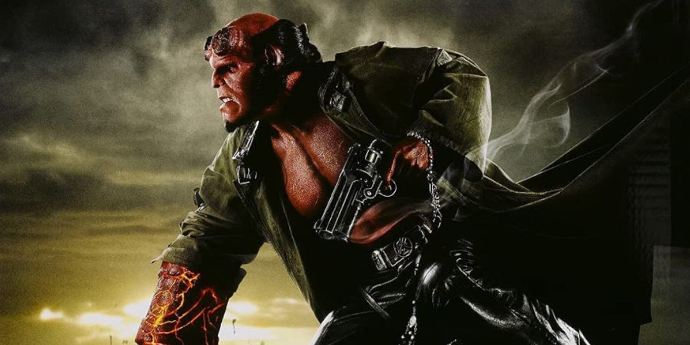 Hellboy on the poster for Hellboy 2: The Golden army