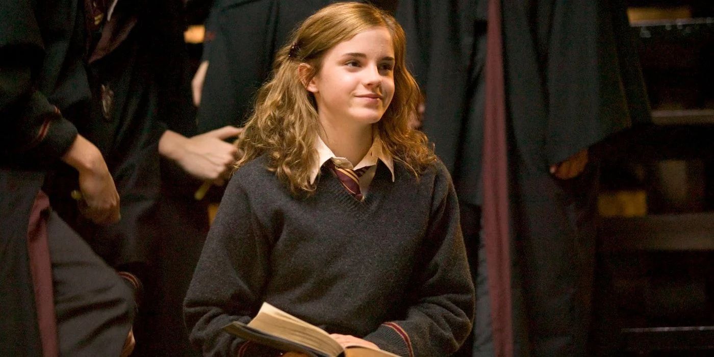 Hermione Granger smiling in Harry Potter