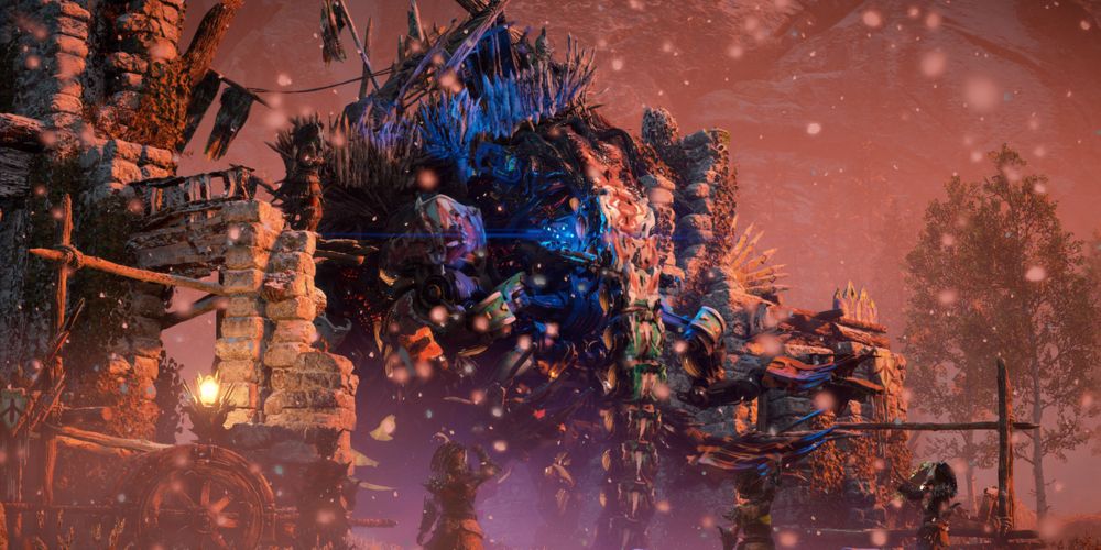 A Tremortusk attacks in Horizon Forbidden West