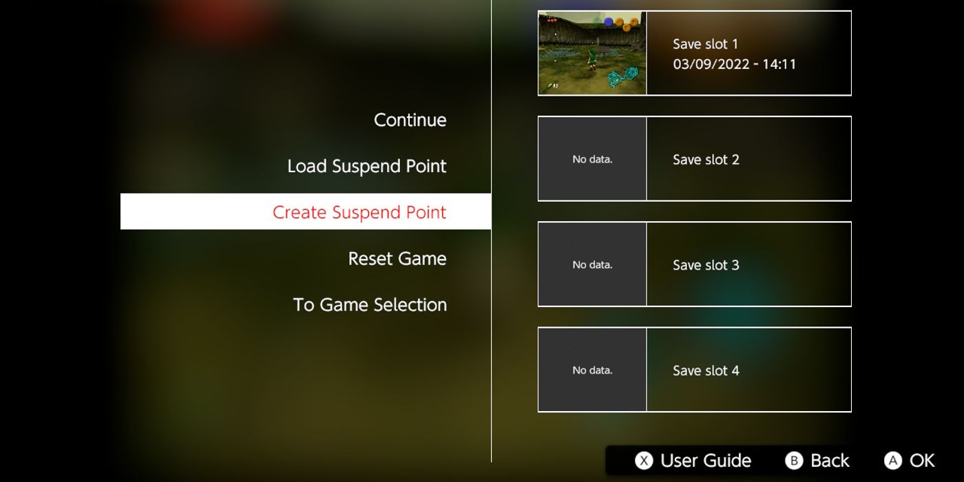 How To Save Ocarina of Time With Switch Online Save States Suspend Menu