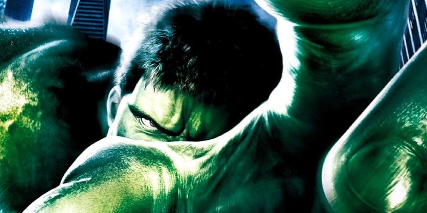 Hulk reaching out on the poster for Ang Lee's The Hulk