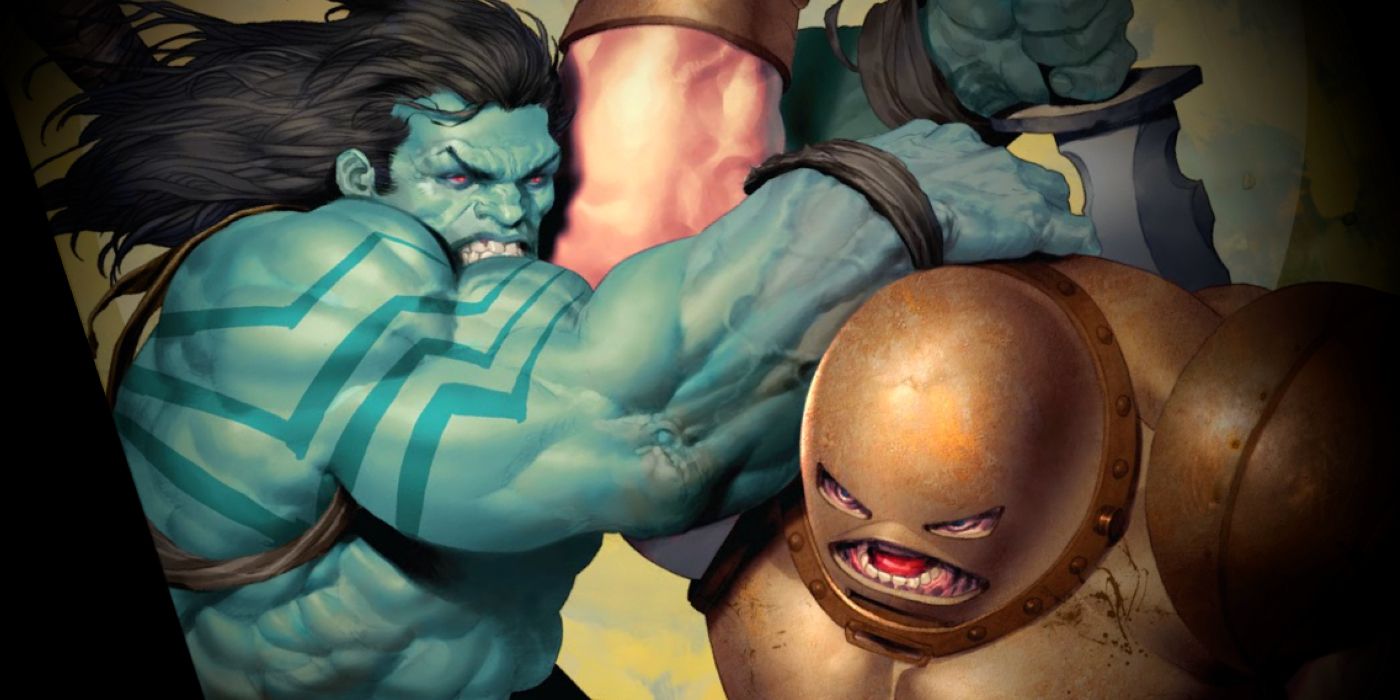 Hulk Son Skaar vs Juggernaut Comic Fight