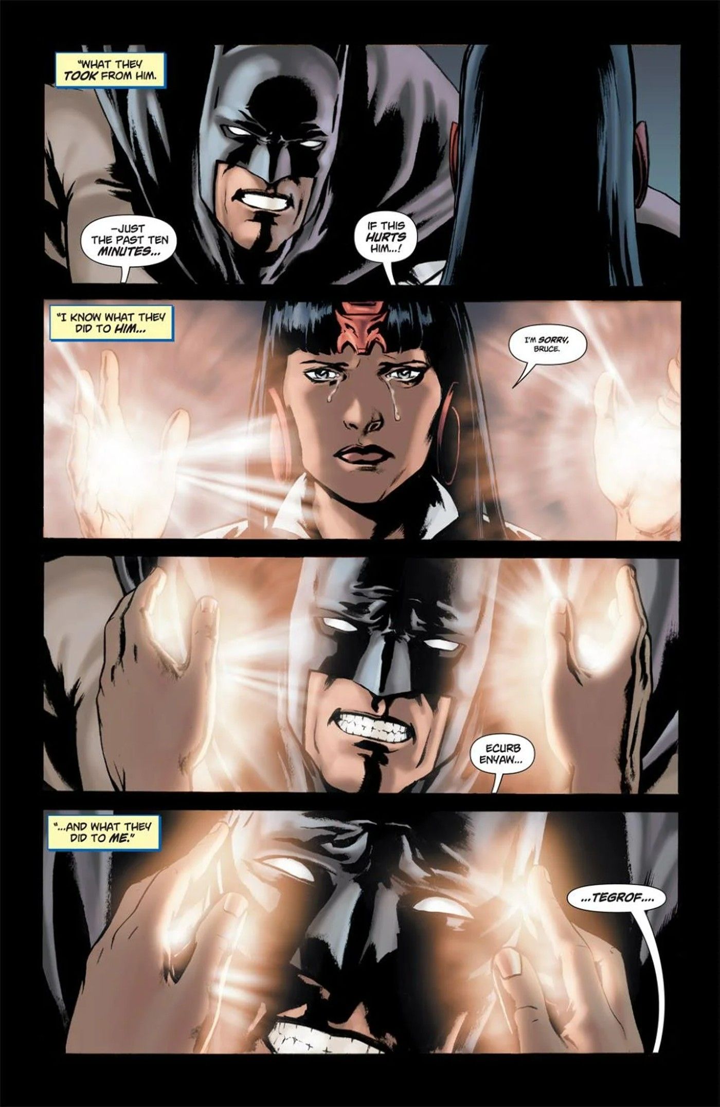 Identity Crisis Zatanna Mind Wiping Bruce