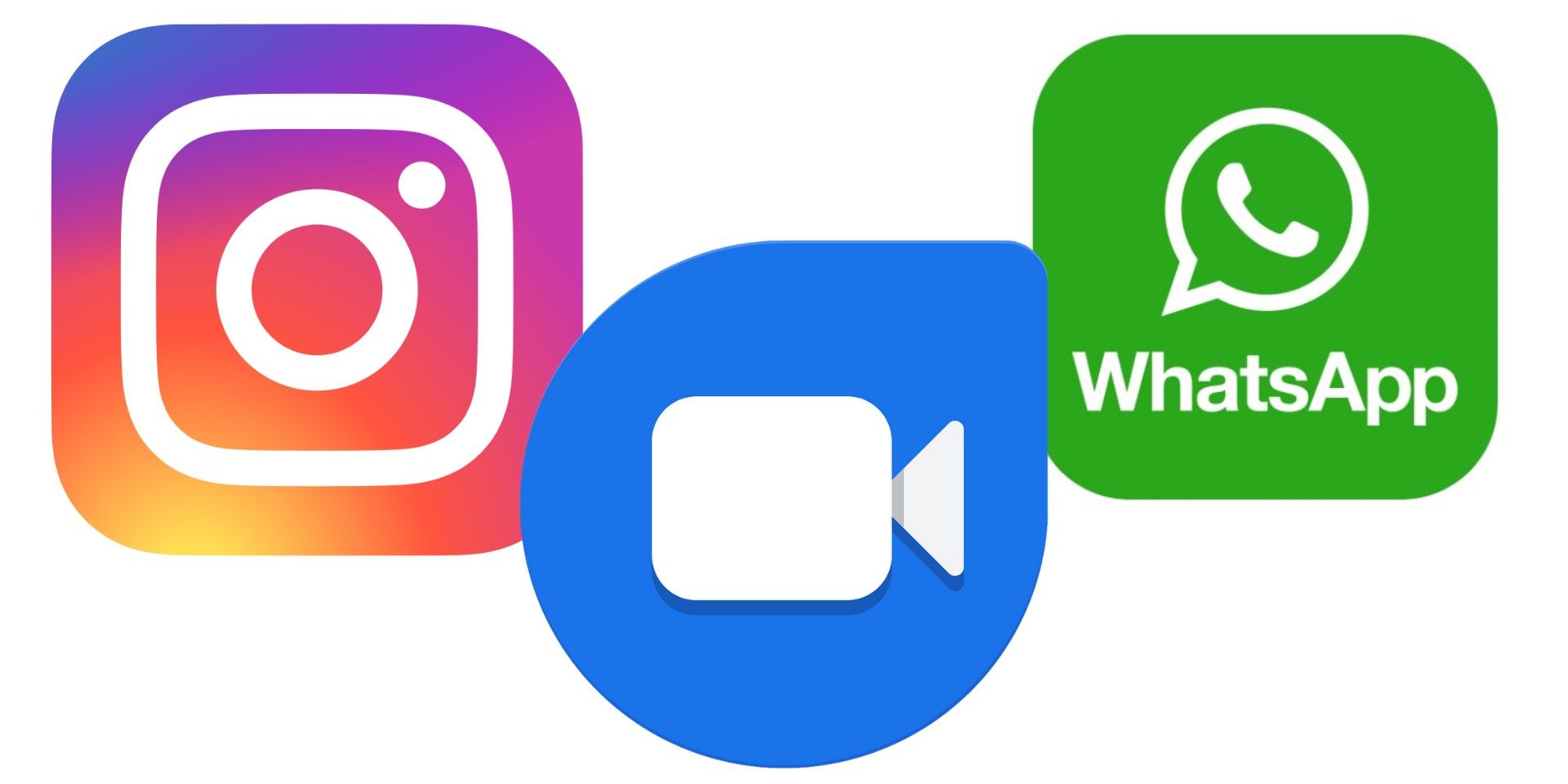 Instagram, Duo, WhatsApp