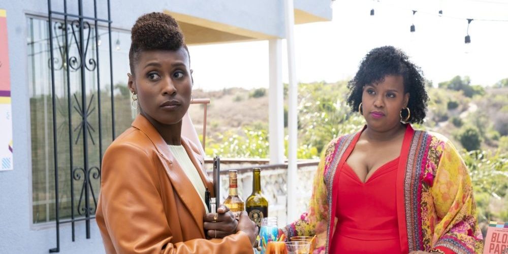 Issa and Kelli outside