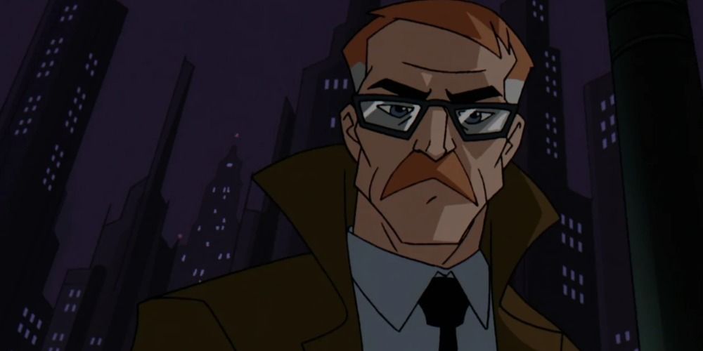 JIm Gordon warns thieves in the animated series The Batman