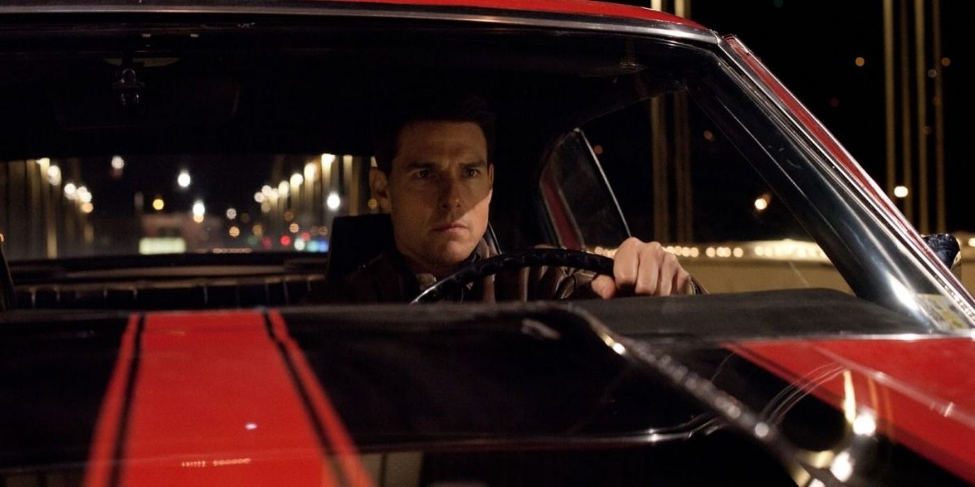 Jack Reacher is driving a car.