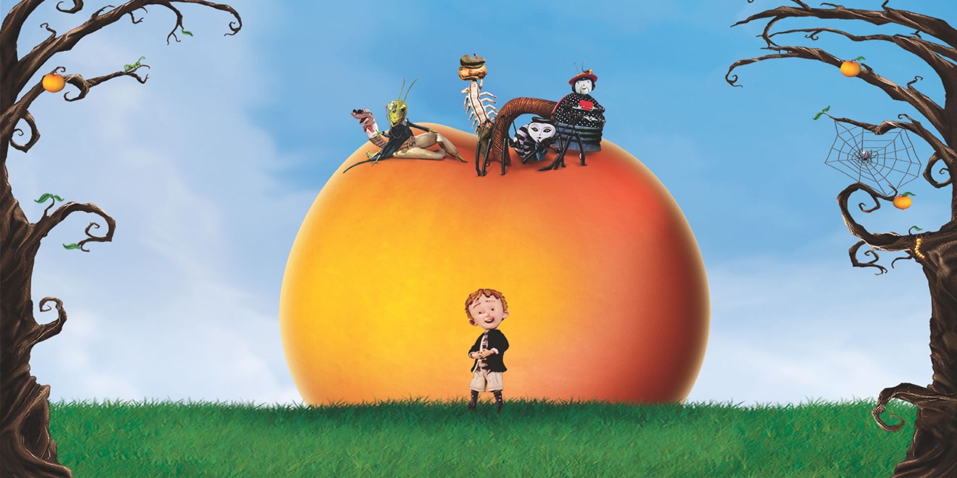 Promotional image for the 1996 movie James and the Giant Peach.