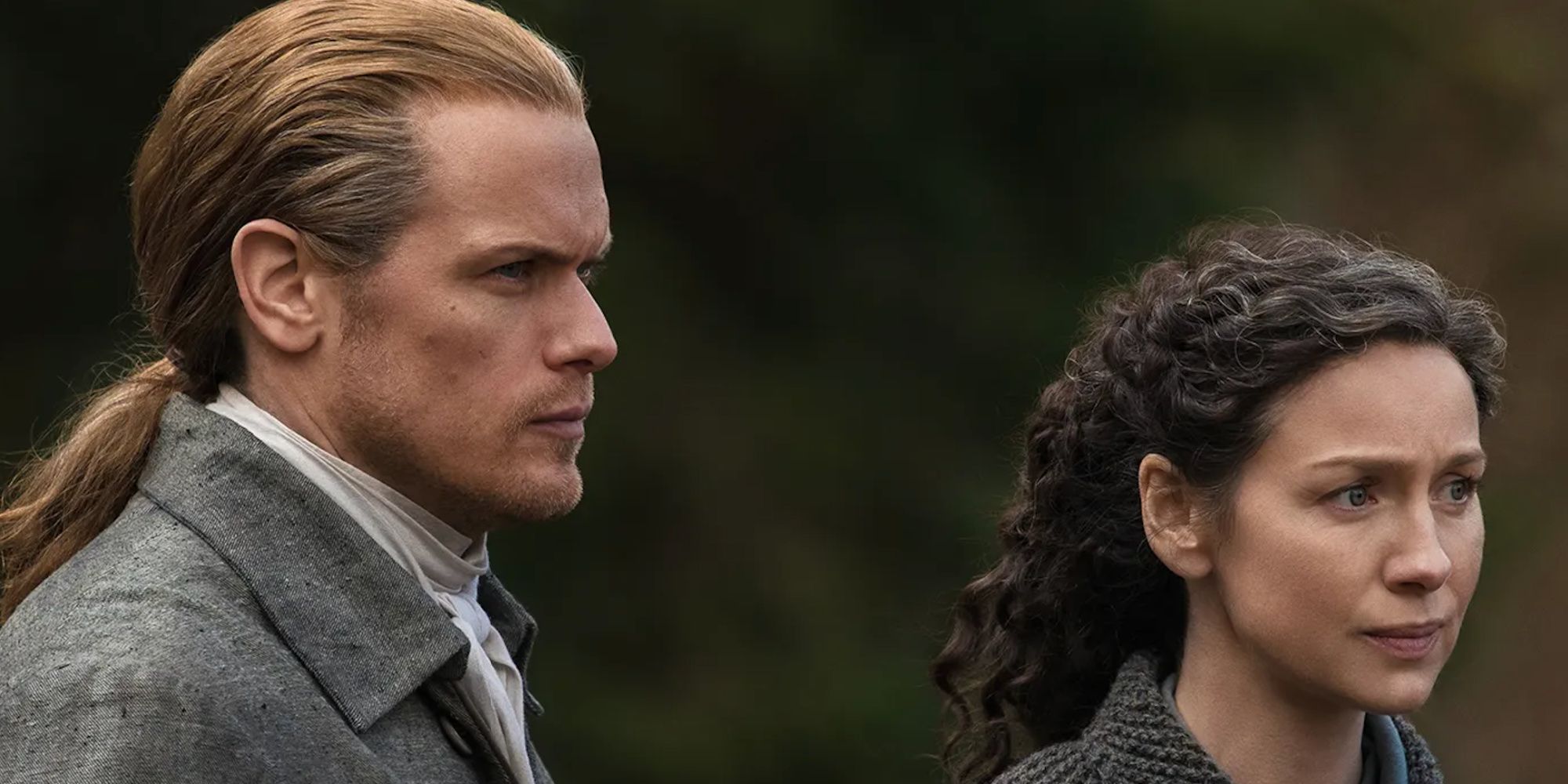 Jamie and Claire Fraser on Outlander