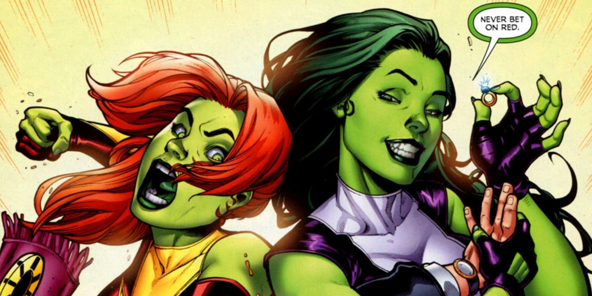 Jen Walters and Lyra at a casino in She-Hulks #1