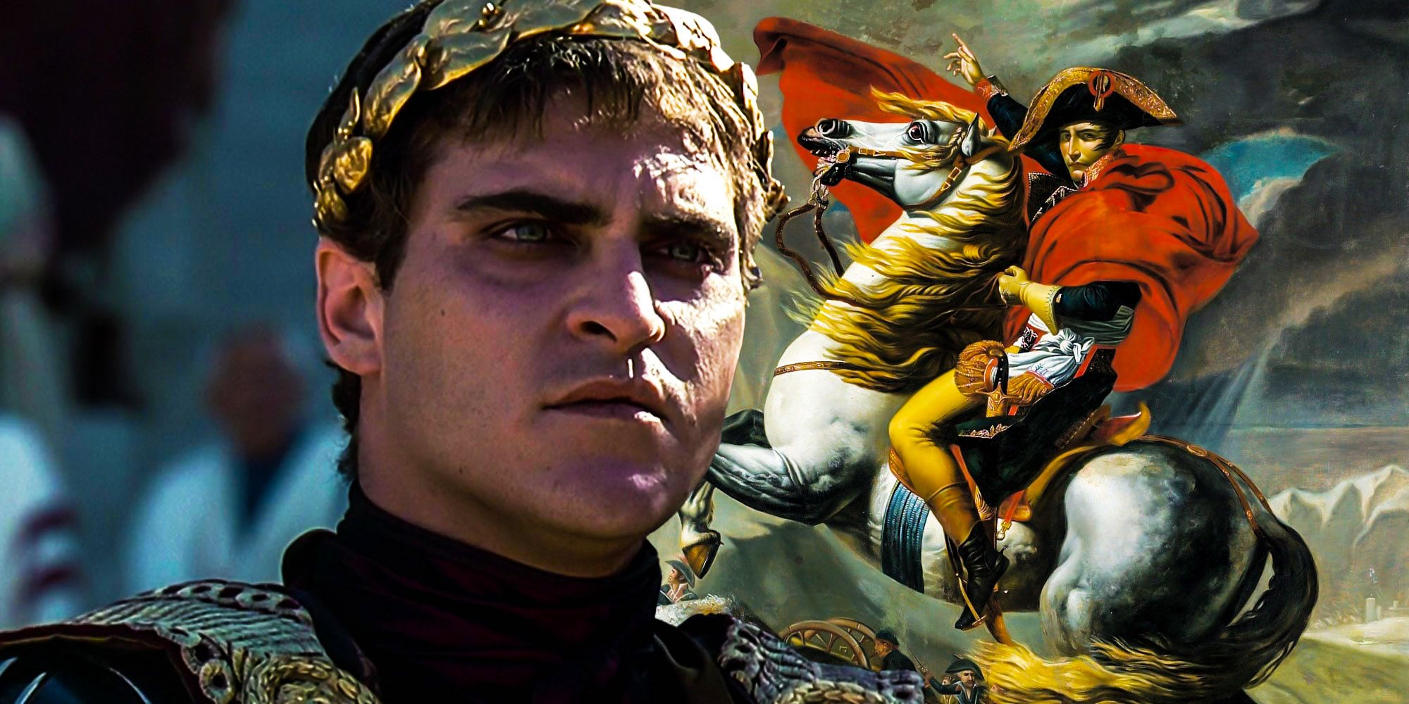 Blended image of Joaquin Phoenix and Napoleon Can Take His Gladiator Greatness Even Further