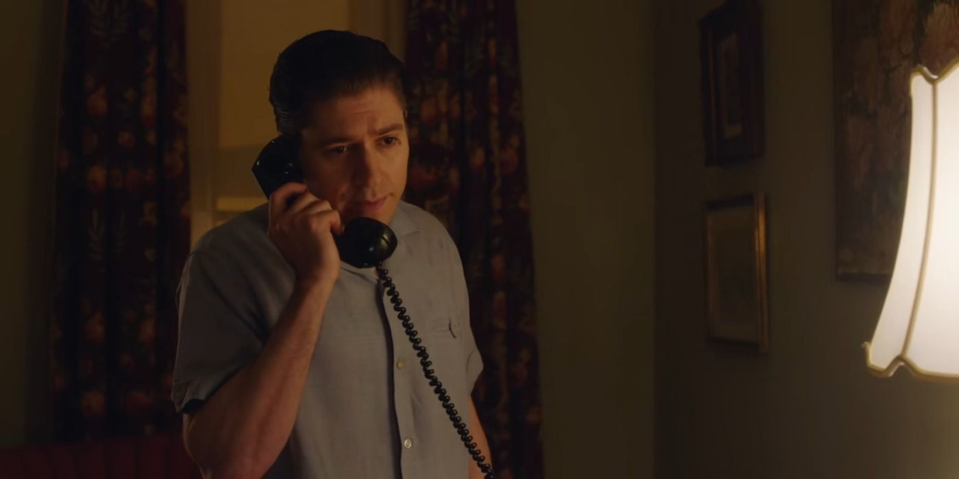 Joel Maisel on the phone in The Marvelous Mrs. Maisel