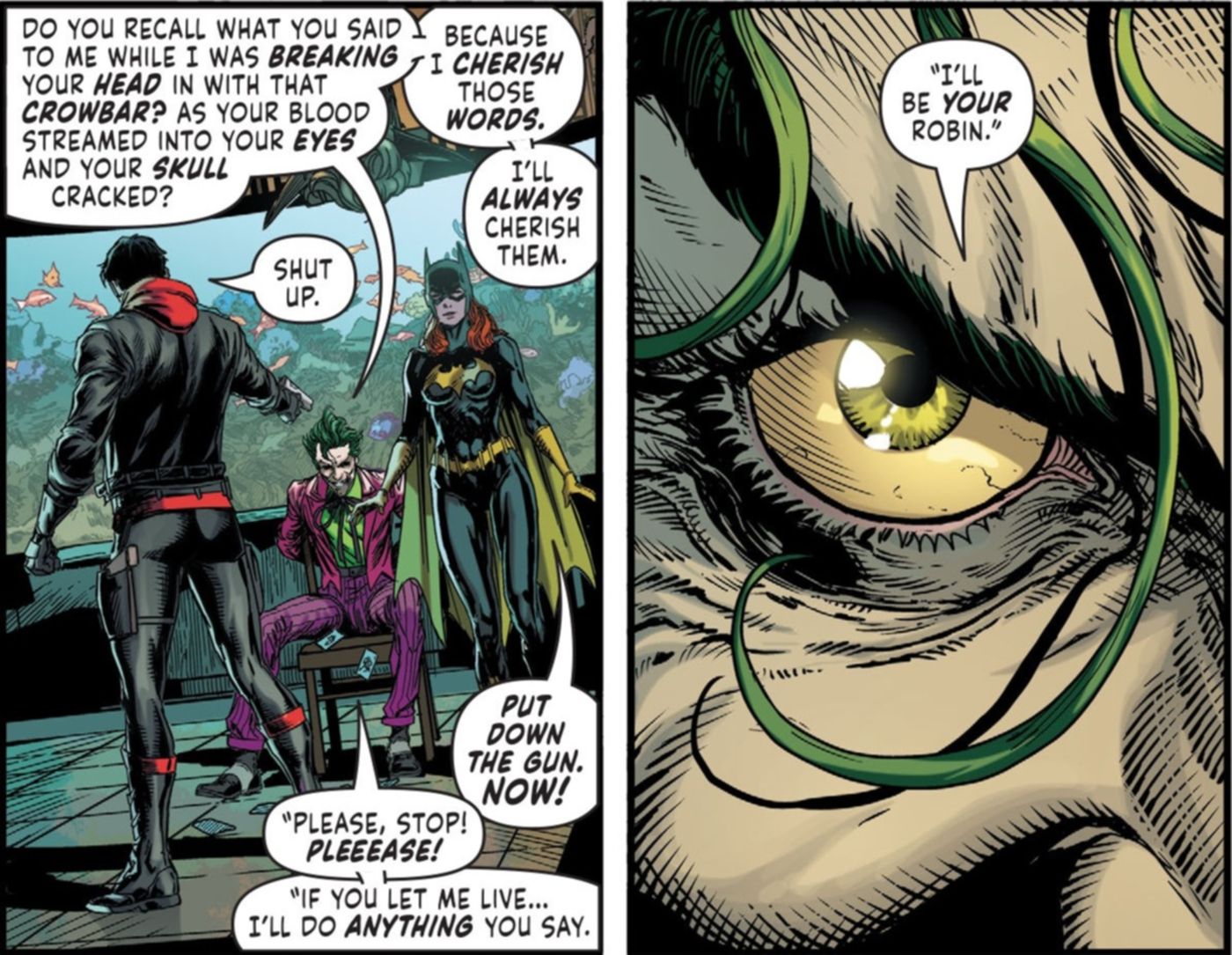 Joker Batgirl Red Hood DC Comics