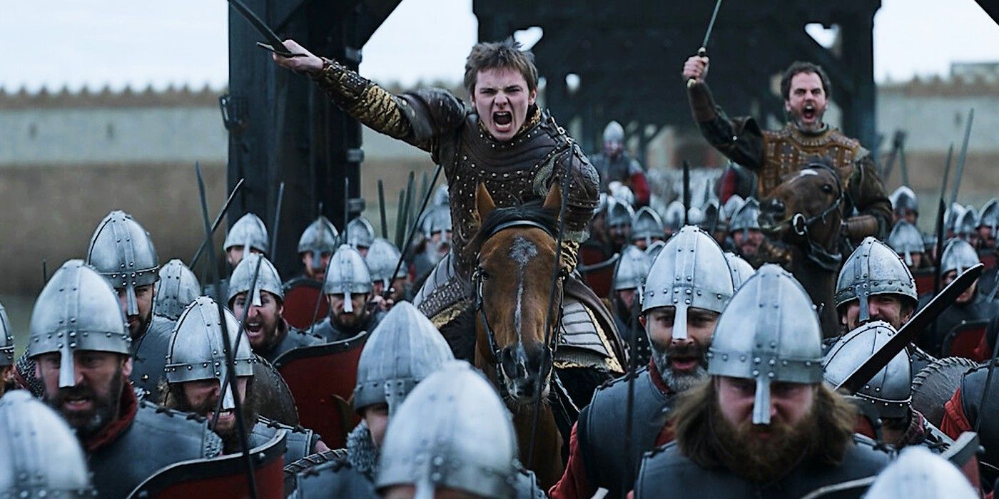 King Edmund on horseback in Vikings Valhalla