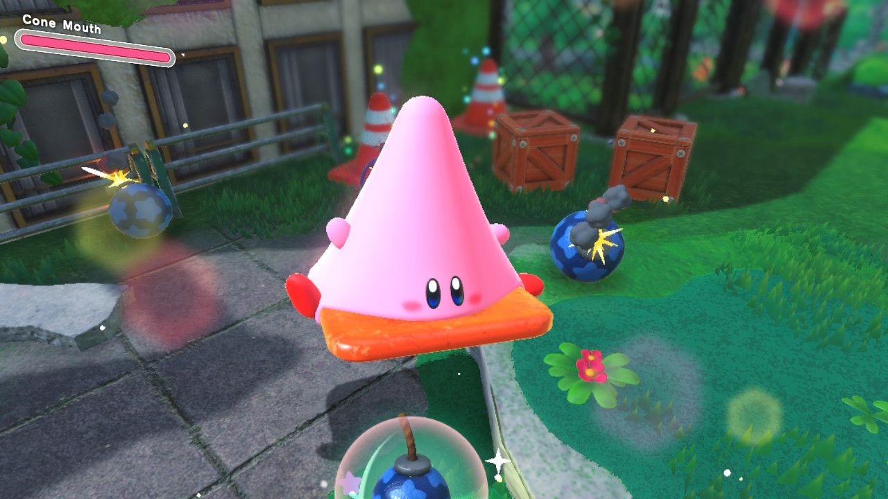 Kirby Forgotten Land Cone Mouthful Mode
