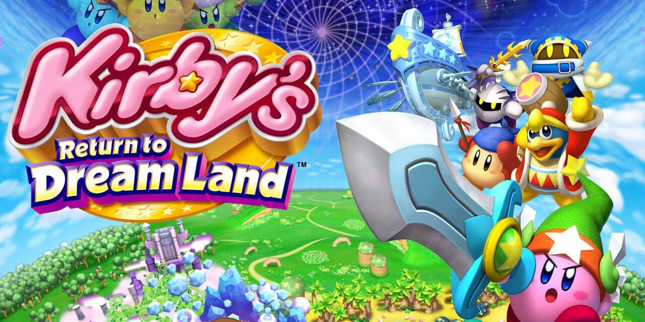 Kirby Return to Dream Land logo and art