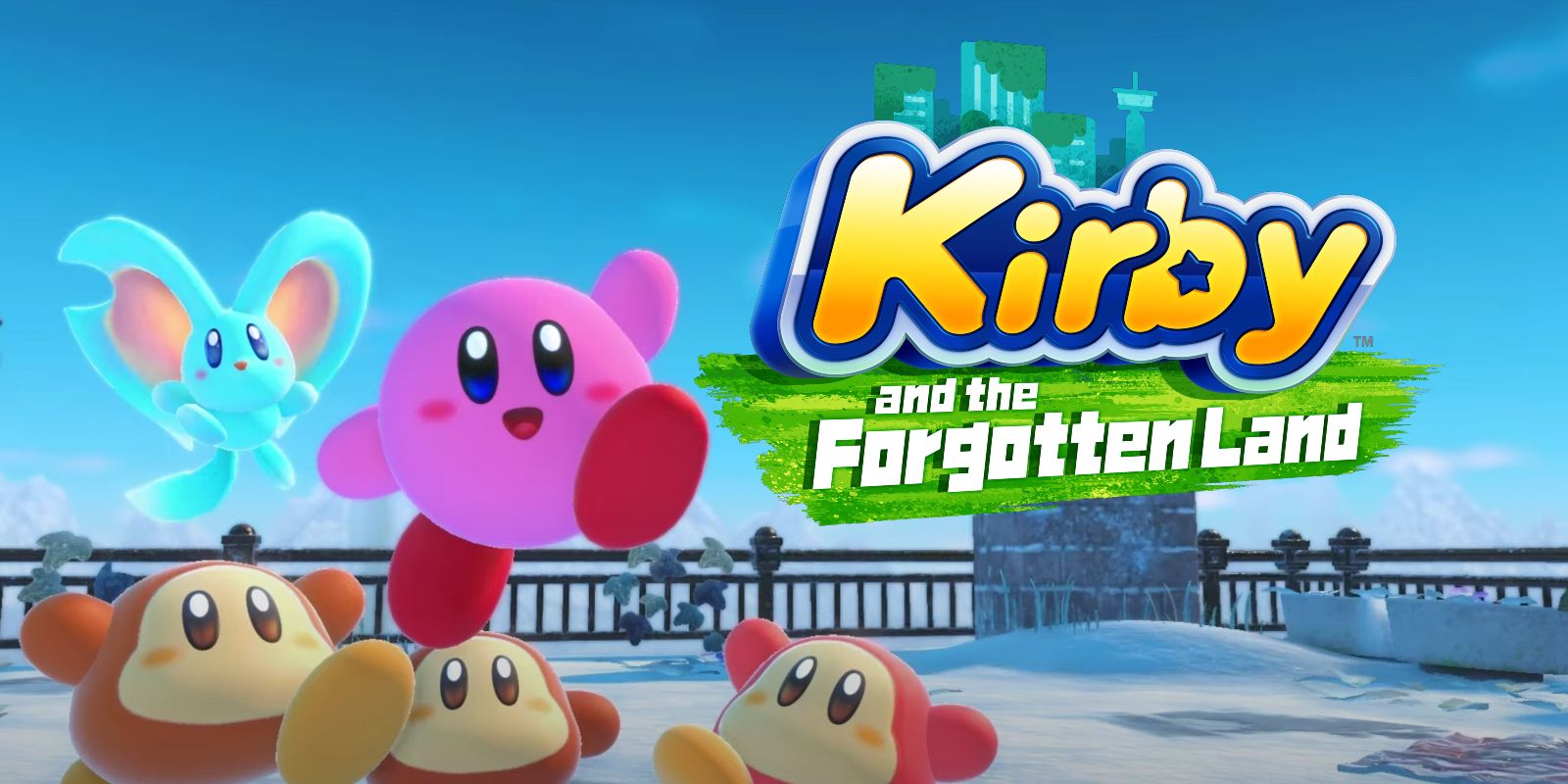 Kirby and the Forgotten Land screens and art with Waddle Dee and more