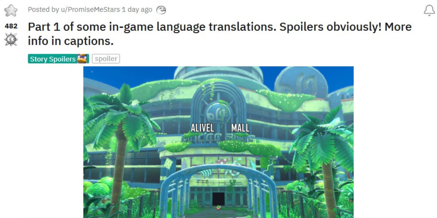 Kirby and the Forgotten Land Translation Reddit Post