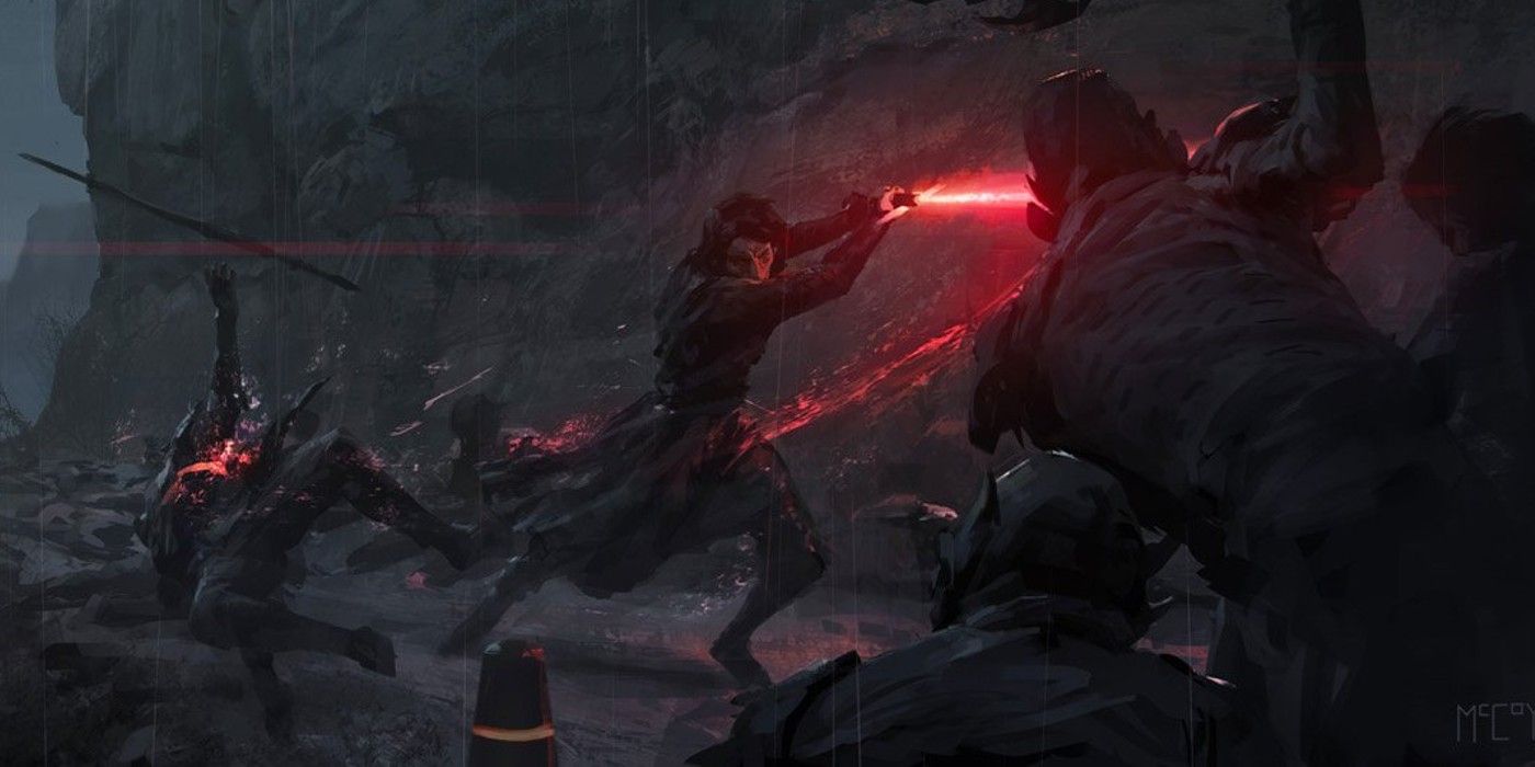 Kylo Ren concept art for Star Wars The Rise of Skywalker by Jon McCoy CROPPED