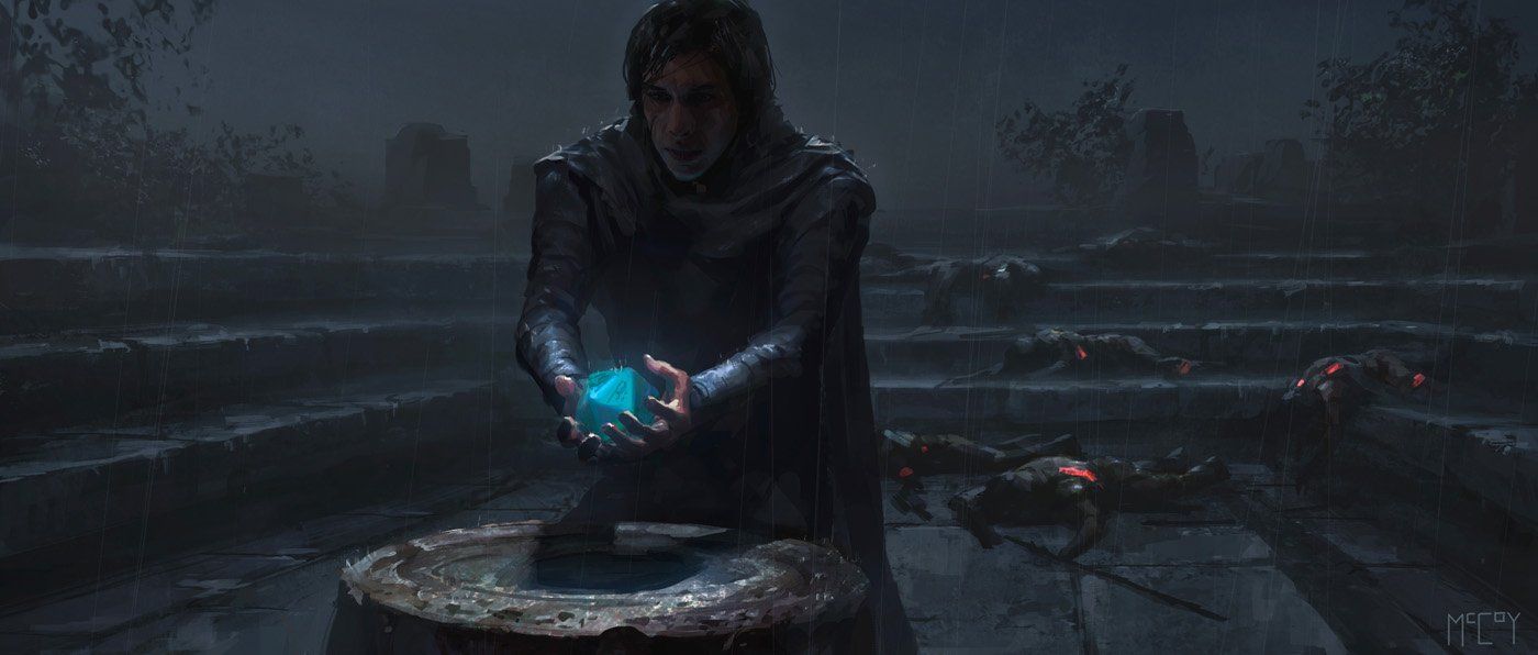 Kylo Ren Star Wars concept art by Jon McCoy