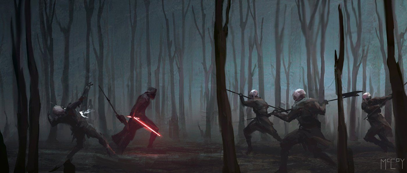 Kylo Ren Star Wars concept art by Jon McCoy