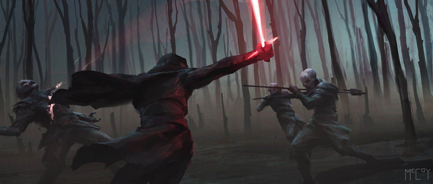 Kylo Ren Star Wars concept art by Jon McCoy