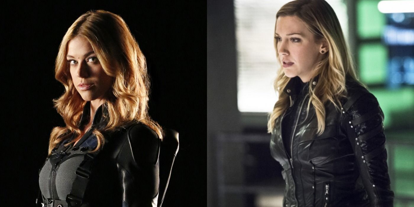 A split image depicts Bobbi Morse in Agents Of SHIELD and Laurel Lance in Arrow