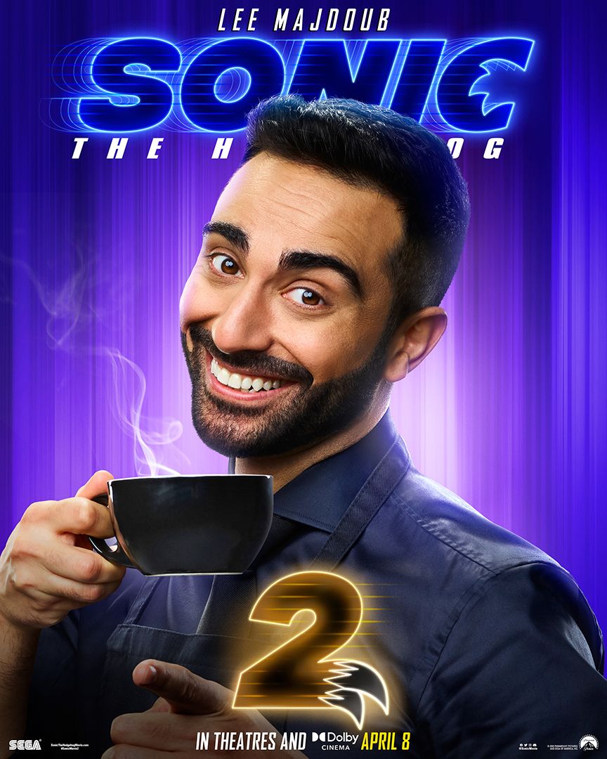 Lee Majdoub as Agent Stone in Sonic the Hedgehog 2 Poster.