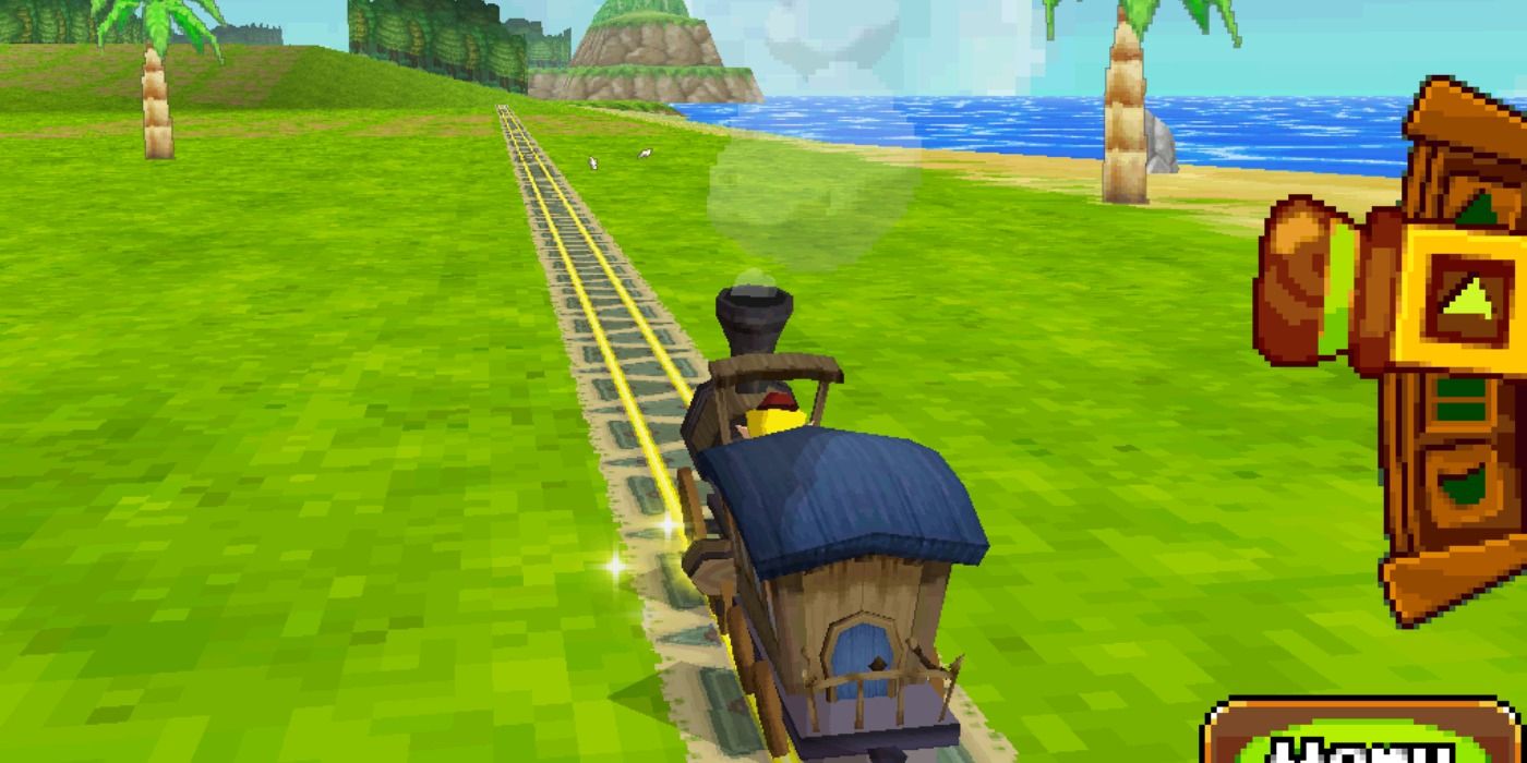 The train controls on the right dissapear in pirated copies of Legend of Zelda Spirit Tracks