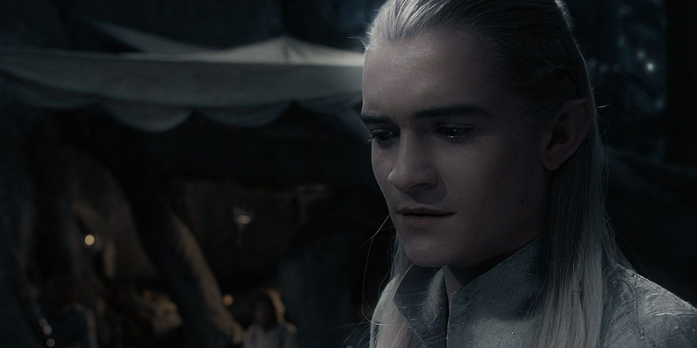 Legolas mourns Gandalf in The Lord of the Rings