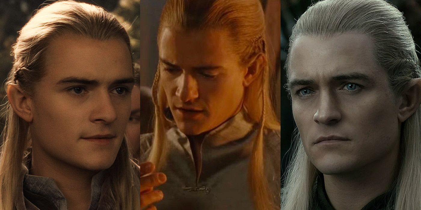 Split image of Legolas from Lord of the Rings